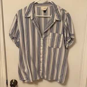 Universal Thread Blue and White Button Down Shirt